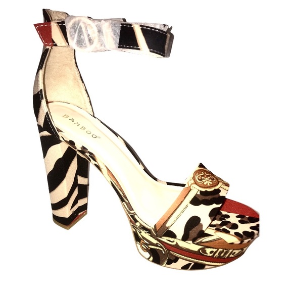 Rihanna 2 Leopard Exotic Platform Sandals - Picture 2 of 9
